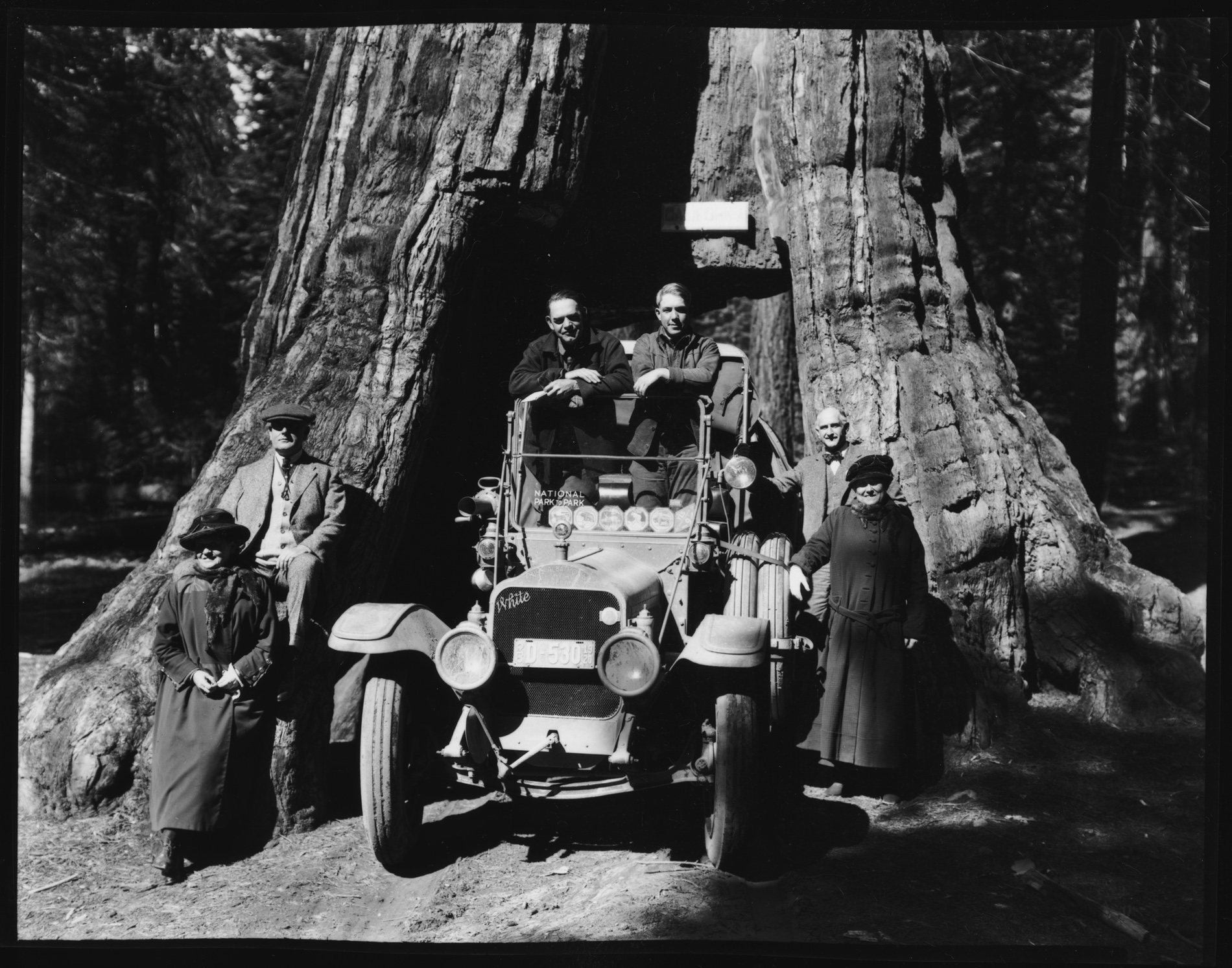 Archival photograph from the 1920 National Park-to-Park Highway tour