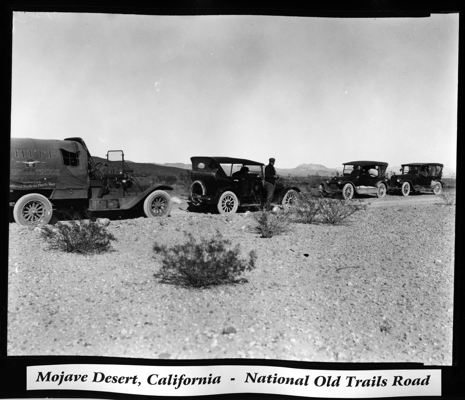 Archival photograph from the 1920 National Park-to-Park Highway tour