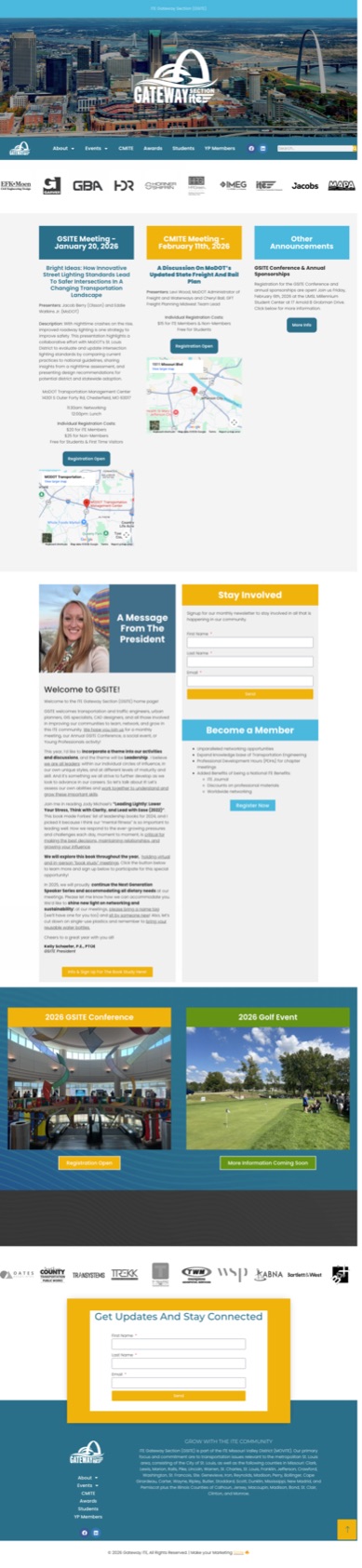 ITE Gateway Section (GSITE) full website design