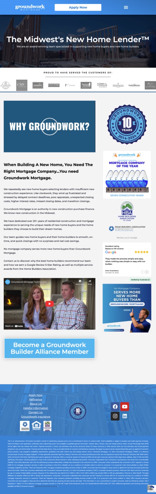 Chesterfield Mortgage Broker full website design